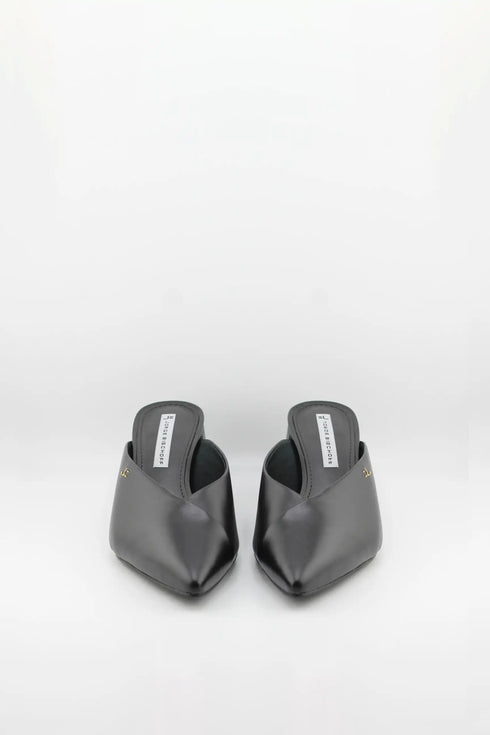 Jorge Bischoff Pointed Toe Block Heel Mules